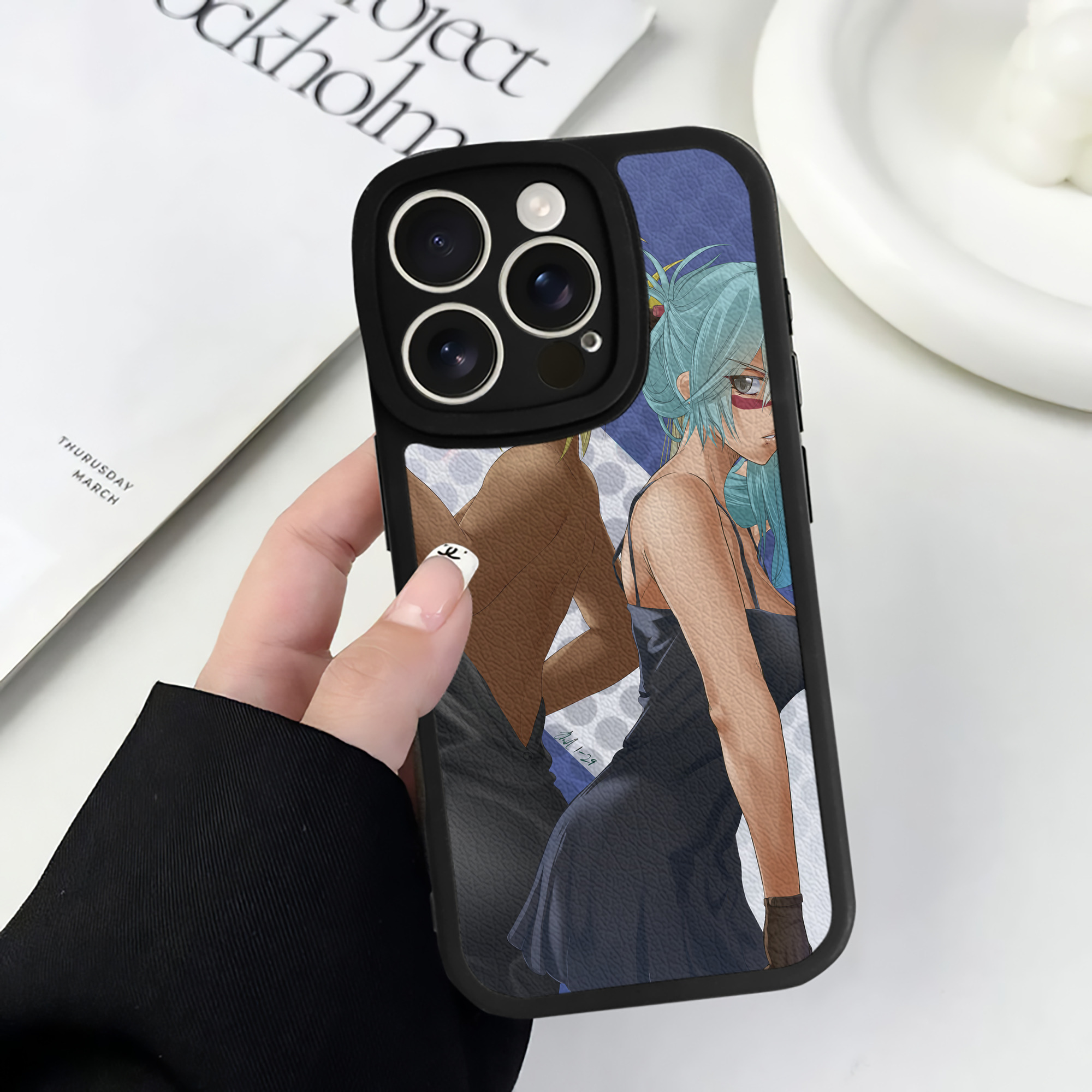 （画像用） ブリーチ BLEACH 【iPhone 16シリーズ対応】シリコンスマホケース（レザー調） 材質：シリコン